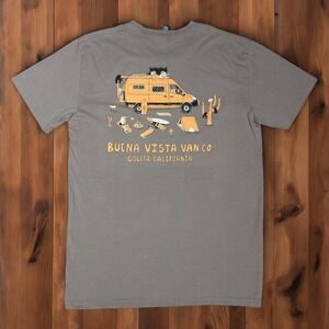 Buena Vista Van Co Graphic T-Shirt Medium Goleta California‎ Camper Van Life Tee